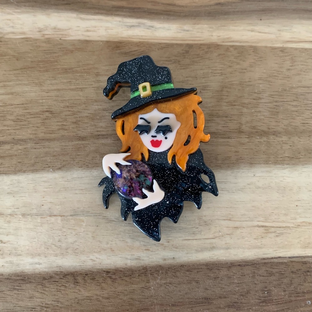 Erstwilder Not so Wicked Brooch Witch Pin NWOT
